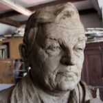 22.05.2017 Kielce. Popiersie Pawła Pierścińskiego, które stanie na skwerze Szarych Szeregów / Stanisława Zacharko / BWA Kielce