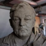 22.05.2017 Kielce. Popiersie Pawła Pierścińskiego, które stanie na skwerze Szarych Szeregów / Stanisława Zacharko / BWA Kielce