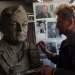 22.05.2017 Kielce. Popiersie Pawła Pierścińskiego, które stanie na skwerze Szarych Szeregów / Stanisława Zacharko / BWA Kielce