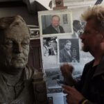 22.05.2017 Kielce. Popiersie Pawła Pierścińskiego, które stanie na skwerze Szarych Szeregów / Stanisława Zacharko / BWA Kielce