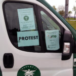 Protest ostrzegawczy Inspekcji Transportu Drogowego / Marcin Różyc / Radio Kielce