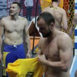 Piłkarze ręczni Vive Tauron Kielce świętują zdobycie Pucharu Polski / Krzysztof Bujnowicz / Radio Kielce