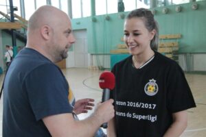 13.05.2017 Warszawa. Mecz I ligi piłkarek ręcznych AZS AWF Warszawa - Korona Handball / Krzysztof Bujnowicz / Radio Kielce