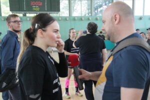 13.05.2017 Warszawa. Mecz I ligi piłkarek ręcznych AZS AWF Warszawa - Korona Handball / Krzysztof Bujnowicz / Radio Kielce