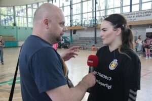 13.05.2017 Warszawa. Mecz I ligi piłkarek ręcznych AZS AWF Warszawa - Korona Handball / Krzysztof Bujnowicz / Radio Kielce