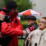 Kielce. Program „Interwencja” - mieszkańcy przeciwni wycince drzew / Krzysztof Bujnowicz / Radio Kielce