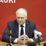 11.05.2017 Kielce. UJK. Dni Narodowego Centrum Nauki. Konferencja prasowa. Minister Jarosław Gowin. / Jarosław Kubalski / Radio Kielce