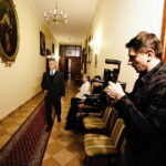 15.05.2017 Kielce. Seminarium duchowne.  Pierwsze sceny do filmu o biskupie Kaczmarku. / Jarosław Kubalski / Radio Kielce