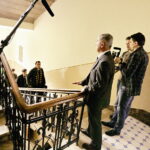 15.05.2017 Kielce. Seminarium duchowne.  Pierwsze sceny do filmu o biskupie Kaczmarku. / Jarosław Kubalski / Radio Kielce