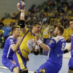 16.05.2017 Kielce. Mecz PGNiG Superligi Vive Tauron - MMTS Kwidzyń. Julen Aginagalde. / Jarosław Kubalski / Radio Kielce