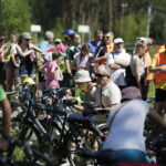20.05.2017 Borków. 12. Rodzinna Majówka Rowerowa z biskupem Marianem Florczykiem. / Jarosław Kubalski / Radio Kielce