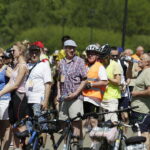 20.05.2017 Borków. 12. Rodzinna Majówka Rowerowa z biskupem Marianem Florczykiem. / Jarosław Kubalski / Radio Kielce