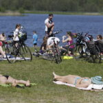 20.05.2017 Borków. 12. Rodzinna Majówka Rowerowa z biskupem Marianem Florczykiem. / Jarosław Kubalski / Radio Kielce