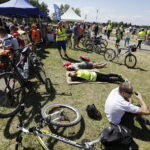 20.05.2017 Borków. 12. Rodzinna Majówka Rowerowa z biskupem Marianem Florczykiem. / Jarosław Kubalski / Radio Kielce