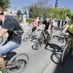 20.05.2017 Kielce. 12. Rodzinna Majówka Rowerowa z biskupem Marianem Florczykiem. / Jarosław Kubalski / Radio Kielce