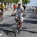 20.05.2017 Kielce. 12. Rodzinna Majówka Rowerowa z biskupem Marianem Florczykiem. / Jarosław Kubalski / Radio Kielce