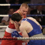 26.05.2017 Kielce. Mecz bokserski Polska - Armenia. Mateusz Polski vs Hovhannes Bachkov. / Jarosław Kubalski / Radio Kielce