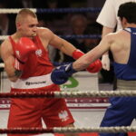 26.05.2017 Kielce. Mecz bokserski Polska - Armenia. Mateusz Polski vs Hovhannes Bachkov. / Jarosław Kubalski / Radio Kielce