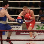 26.05.2017 Kielce. Mecz bokserski Polska - Armenia. Mateusz Polski vs Hovhannes Bachkov. / Jarosław Kubalski / Radio Kielce