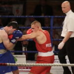 26.05.2017 Kielce. Mecz bokserski Polska - Armenia. Mateusz Polski vs Hovhannes Bachkov. / Jarosław Kubalski / Radio Kielce