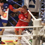 26.05.2017 Kielce. Mecz bokserski Polska - Armenia. Mateusz Polski vs Hovhannes Bachkov. / Jarosław Kubalski / Radio Kielce