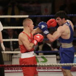 26.05.2017 Kielce. Mecz bokserski Polska - Armenia. Mateusz Polski vs Hovhannes Bachkov. / Jarosław Kubalski / Radio Kielce