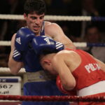 26.05.2017 Kielce. Mecz bokserski Polska - Armenia. Mateusz Polski vs Hovhannes Bachkov. / Jarosław Kubalski / Radio Kielce