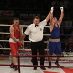 26.05.2017 Kielce. Mecz bokserski Polska - Armenia. Damian Kiwior vs Vladimir Markaryan. / Jarosław Kubalski / Radio Kielce