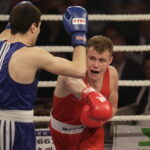 26.05.2017 Kielce. Mecz bokserski Polska - Armenia. Daniel Adamiec vs Yura Darabyan. / Jarosław Kubalski / Radio Kielce