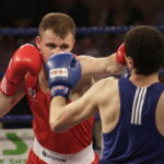 26.05.2017 Kielce. Mecz bokserski Polska - Armenia. Daniel Adamiec vs Yura Darabyan. / Jarosław Kubalski / Radio Kielce