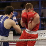 26.05.2017 Kielce. Mecz bokserski Polska - Armenia. Daniel Adamiec vs Yura Darabyan. / Jarosław Kubalski / Radio Kielce