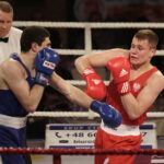 26.05.2017 Kielce. Mecz bokserski Polska - Armenia. Daniel Adamiec vs Yura Darabyan. / Jarosław Kubalski / Radio Kielce