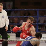 26.05.2017 Kielce. Mecz bokserski Polska - Armenia. Daniel Adamiec vs Yura Darabyan. / Jarosław Kubalski / Radio Kielce