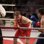 26.05.2017 Kielce. Mecz bokserski Polska - Armenia. Daniel Adamiec vs Yura Darabyan. / Jarosław Kubalski / Radio Kielce