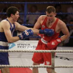 26.05.2017 Kielce. Mecz bokserski Polska - Armenia. Daniel Adamiec vs Yura Darabyan. / Jarosław Kubalski / Radio Kielce