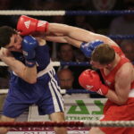 26.05.2017 Kielce. Mecz bokserski Polska - Armenia. Daniel Adamiec vs Yura Darabyan. / Jarosław Kubalski / Radio Kielce