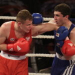 26.05.2017 Kielce. Mecz bokserski Polska - Armenia. Daniel Adamiec vs Yura Darabyan. / Jarosław Kubalski / Radio Kielce