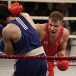 26.05.2017 Kielce. Mecz bokserski Polska - Armenia. Daniel Adamiec vs Yura Darabyan. / Jarosław Kubalski / Radio Kielce