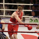 26.05.2017 Kielce. Mecz bokserski Polska - Armenia. Daniel Adamiec vs Yura Darabyan. / Jarosław Kubalski / Radio Kielce