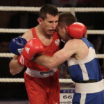 26.05.2017 Kielce. Mecz bokserski Polska - Armenia. Bartosz Gołębiewski vs Arman Darchinyan. / Jarosław Kubalski / Radio Kielce