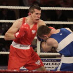 26.05.2017 Kielce. Mecz bokserski Polska - Armenia. Bartosz Gołębiewski vs Arman Darchinyan. / Jarosław Kubalski / Radio Kielce