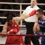 26.05.2017 Kielce. Mecz bokserski Polska - Armenia. Bartosz Gołębiewski vs Arman Darchinyan. / Jarosław Kubalski / Radio Kielce