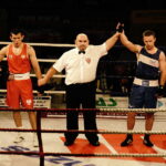 26.05.2017 Kielce. Mecz bokserski Polska - Armenia. Bartosz Gołębiewski vs Arman Darchinyan. / Jarosław Kubalski / Radio Kielce