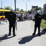 28.05.2017 Kielce. Przyjazd kibiców Legii Warszawa na mecz z Koroną. Policja. / Jarosław Kubalski / Radio Kielce