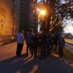 14.05.2017 Kielce. Mężczyzna groził, że skoczy z 9-ego piętra wieżowca przy ulicy Sandomierskiej. / Jarosław Kubalski / Radio Kielce