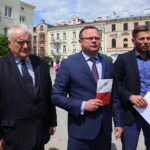 25.05.2017 Kielce. Konferencja prasowa SLD na Placu Artystów / Marzena Mąkosa / Radio Kielce