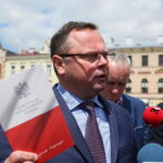 25.05.2017 Kielce. Konferencja prasowa SLD na Placu Artystów / Marzena Mąkosa / Radio Kielce