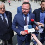 25.05.2017 Kielce. Konferencja prasowa SLD na Placu Artystów / Marzena Mąkosa / Radio Kielce