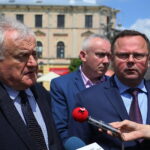 25.05.2017 Kielce. Konferencja prasowa SLD na Placu Artystów / Marzena Mąkosa / Radio Kielce