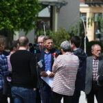 25.05.2017 Kielce. Konferencja prasowa SLD na Placu Artystów / Marzena Mąkosa / Radio Kielce